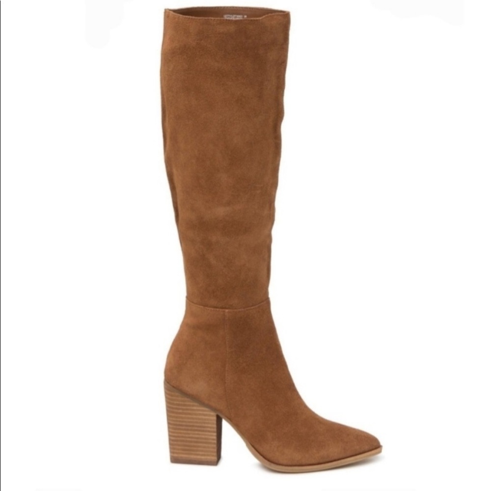 Knee high brown boots